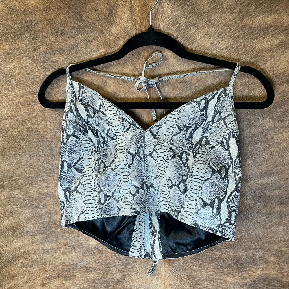 Pelle studios WILSONS leather matching two piece snake skin